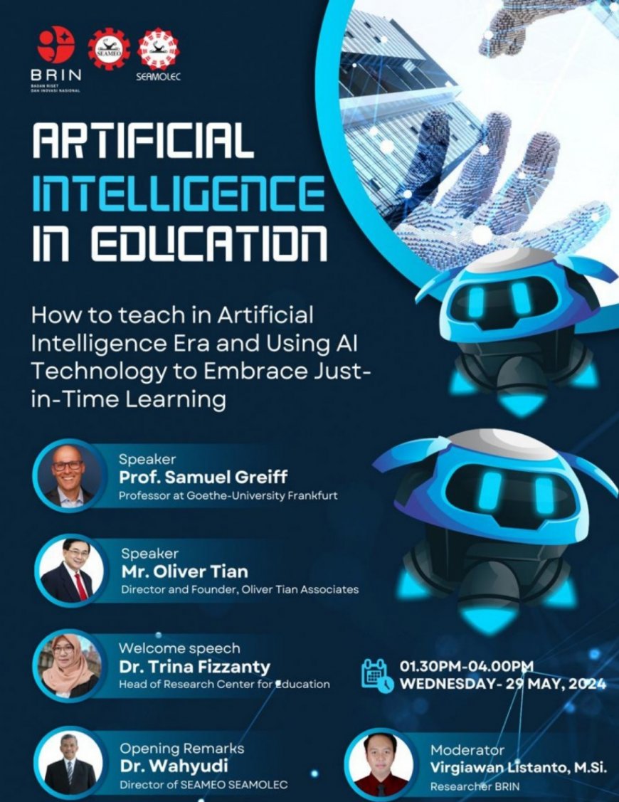 [29 May 2024] Webinar Artificial Intelligence in Education