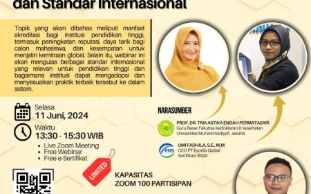 [11 Juni, 2024] Webinar Pentingnya Meningkatkan Kualitas Pendidikan Tinggi melalui Akreditasi dan Standar Internasional