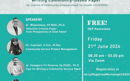 [ 21 Juni 2024 ] WORKSHOP KEPENULISAN CCE HEALTH 2024