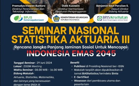 [ 29 Juni 2024 ]  Seminar Nasional Statistika Aktuaria III
