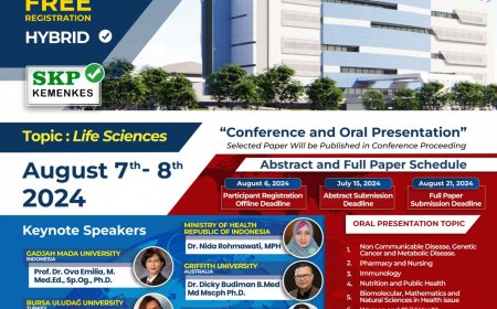 [Conference | 7 - 8 Agustus 2024 | Universitas Lampung] The 2nd International Conference on Medical SCience and Health (ICOMESH) 2024