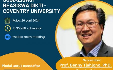 [Webinar | 26 Juni 2024 | DIKTI] Sosialisasi Beasiswa DIKTI - Coventry University