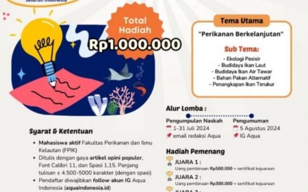 [1-31 Juli 2024] LOMBA MENULIS ARTIKEL PERIKANAN