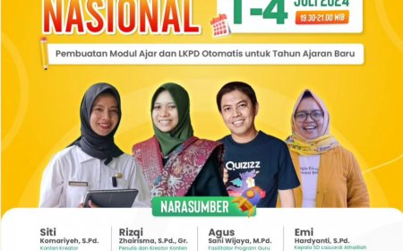 [ 1-4 Juli 2024] Diklat Nasional Gratis 32JP: Pembuatan Modul Ajar dan LKPD Otomatis untuk Tahun Ajaran Baru