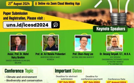 [Deadline Absrtract :July 10, 2024] The 5th International Conference on Environmental and Sustainable Development