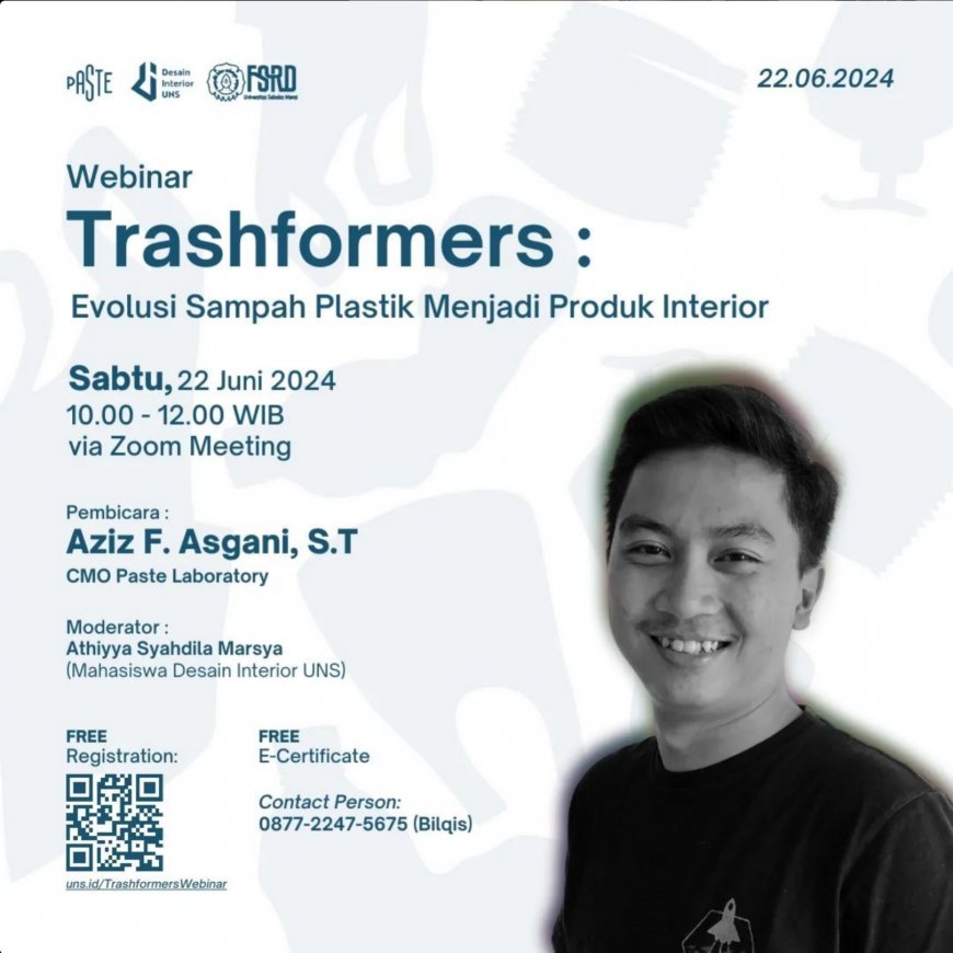[ 22 Juni 2024 ] Trashformers: Evolusi Sampah Plastik Menjadi Produk Interior