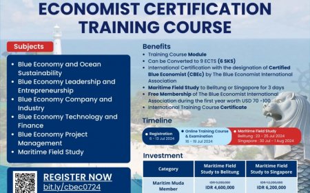 [Deadline Regist  13 Juli 2024] International Blue Economist Certification Training Course