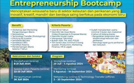 [Deadline Regist 21 July 2024] [Blue Economy Entrepreneurship Bootcamp