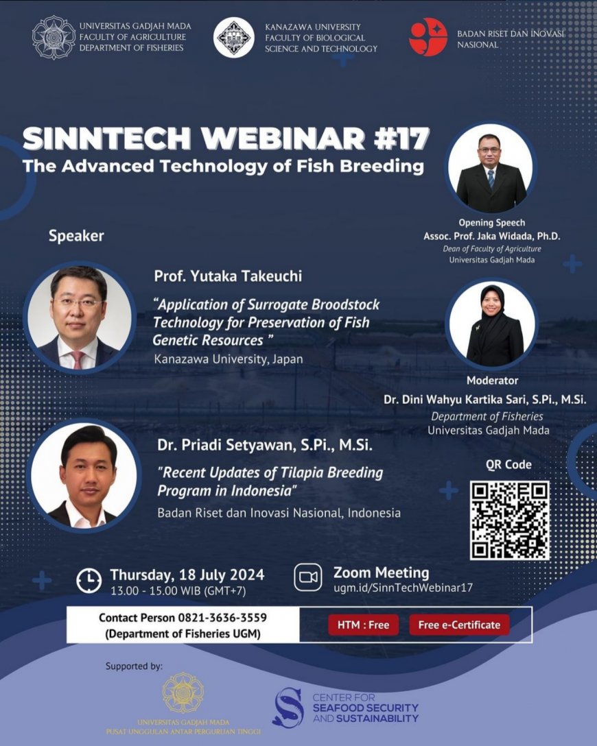 [ July 18, 2024 ] Webinar The Advanced Technology of Fish Breeding