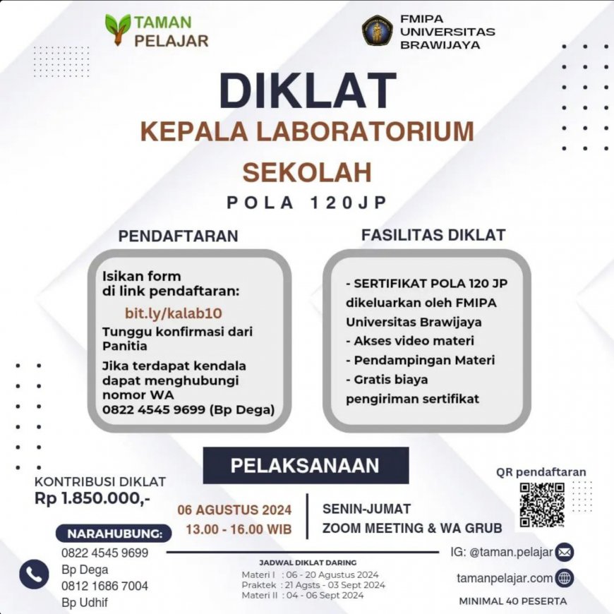 [06 Agustus 2024] Diklat Kepala Laboratorium Sekolah