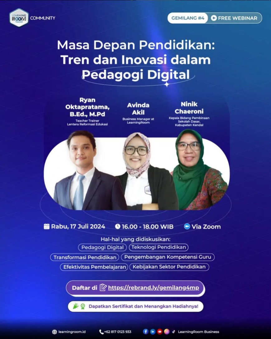 [17 Juli 2024] Webinar  Masa Depan Pendidikan: Tren dan Inovasi dalam Pedagogi Digital