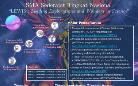 [1 – 31 Agustus 2024] Olimpiade Kimia SMA Tingkat Nasional XXV