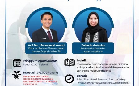 [11 Agustus 2024] Drug Discovery From Indonesian Herbal Medicine with Computational Approach