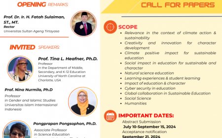 [October 7, 2024] the First International Conference on Character and Sustainable Education (ICoCSE) 2024 