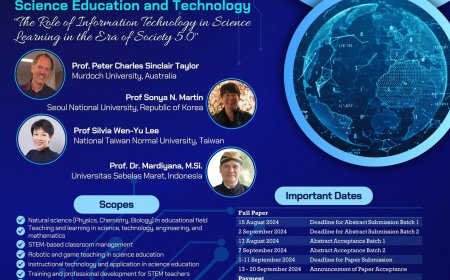 [5 October 2024] The 6th International Conference on Science Education and Technology (ICOSETH 2024)
