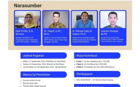 [21 - 28 September 2024] Pelatihan dan Uji Sertifikasi Kompetensi