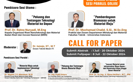 [24 Oktober 2024] Semnas Technopex 2024 - Teknologi dan Rekayasa Material Maju yang Berwawasan Lingkungan