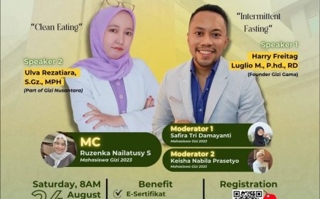 [24 Agustus 2024] FREE SEMINAR GIZI NASIONAL 2024-Tren Diet Masa Kini dengan Memilih Pola Makan yang Tepat untuk Kesehatan Optimal