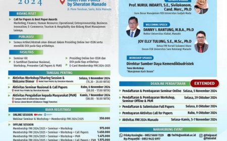 [5-7 November 2024] Seminar Nasional dan Call Papers FMI 2024 Manado