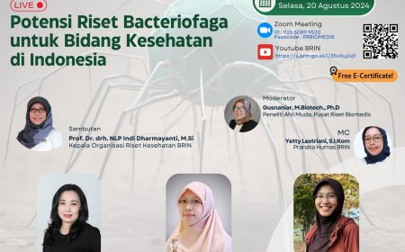 [ 20 Agustus 2024 ] WEBINAR POTENSI RISET BACTERIOFAGA UNTUK BIDANG KESEHATAN DI INDONESIA