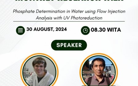 [30 Agustus 2024] Monthly Research Talk Phosphate Determination in Water Using Flow Injection Analysis with UV Photoreduction