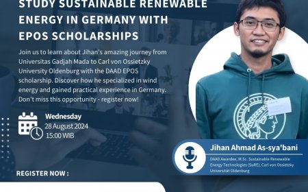 [28 Agustus 2024] Webinar Study Sustainable Renewable Energy in Germany with EPOS Scholarships