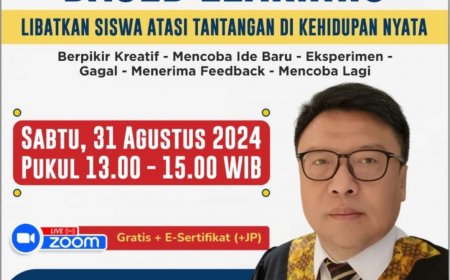 [31 Agustus 2024] Free Webinar Metode Challenge Based Learning : Libatkan Siswa Atasi Tantangan di Dunia Nyata"