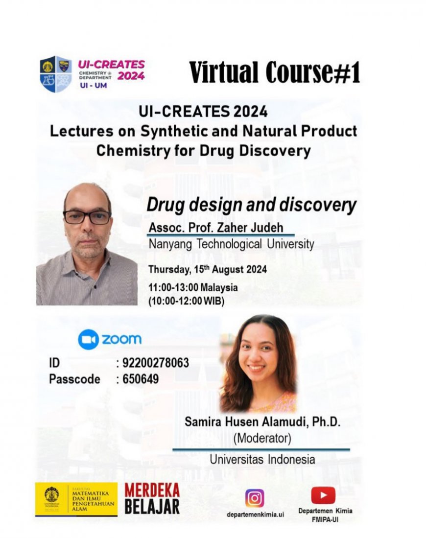 [ 15th August 2024 ] Drug design and discovery