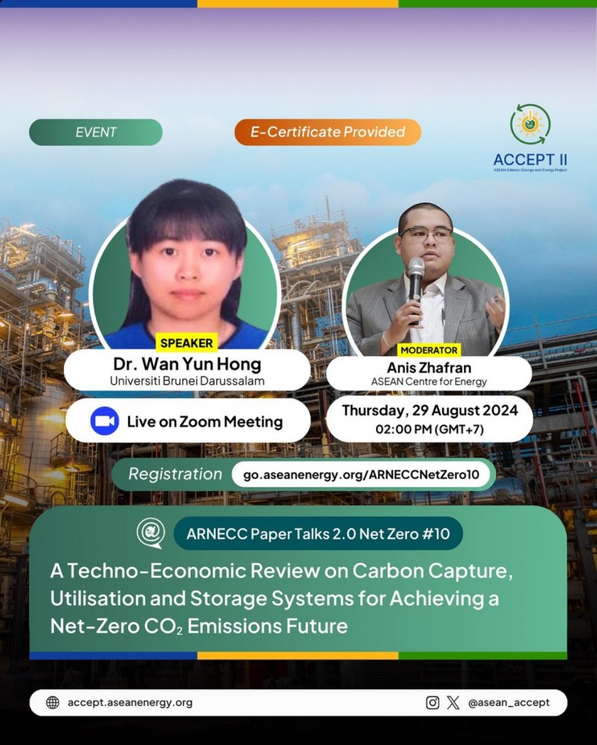 [29 August 2024] Webinar A techno-economic review on carbon capture, utilisation and storage systems for achieving a net-zero CO2 emissions future