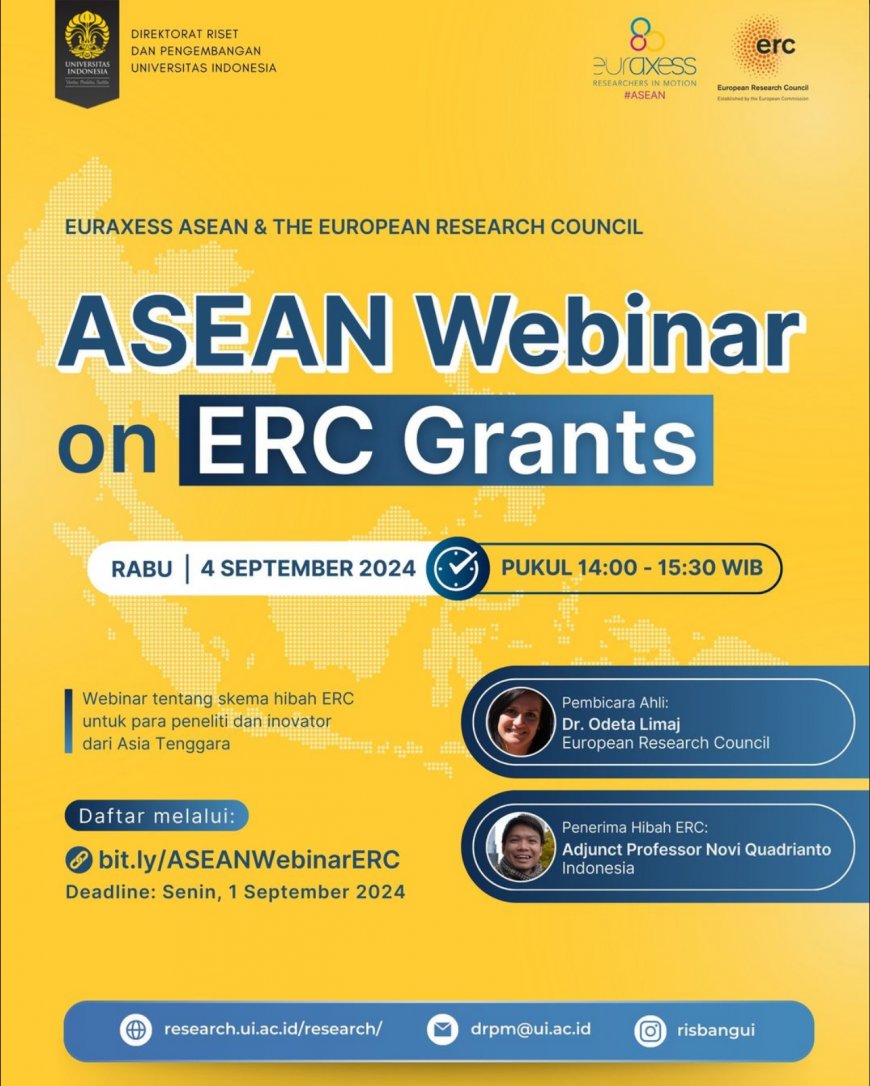 [4 September 2024] ASEAN Webinar on ERC Grants