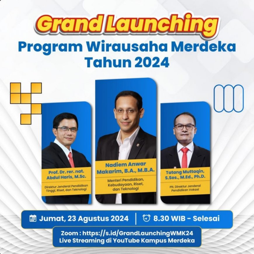 [ 23 Agustus 2024 ] Sharing Session Program Wirausaha Merdeka Tahun 2024