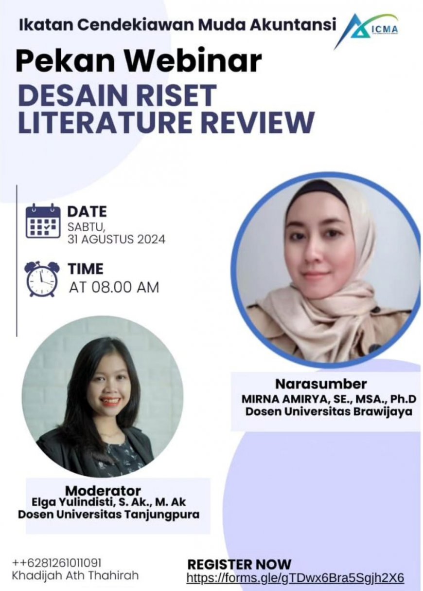 [31 Agustus 2024] Webinar Desain Riset Literature Review