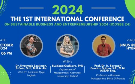 [October 10, 2024] The 1st International Conference on Sustainable Business and Entrepreneurship (ICOSBE)