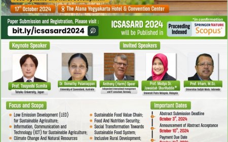 [October 17th, 2024] The 2nd International Conference on Sustainable Agricultural Socioeconomics, Agribusiness, and Rural Development (ICSASARD 2024)