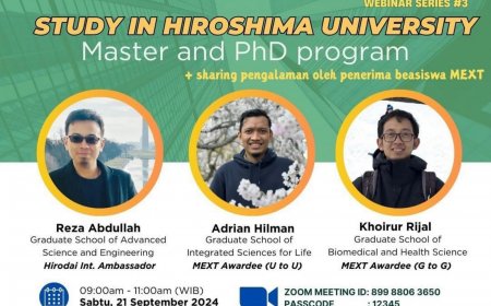 [21 September 2024] Study in Hiroshima University Master and PhD Program