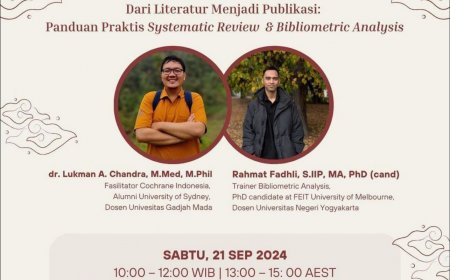 [21 September 2024] Webinar Dari Literatur Menjadi Publikasi: Panduan Praktis Systematic Review & Bibliometric Analysis