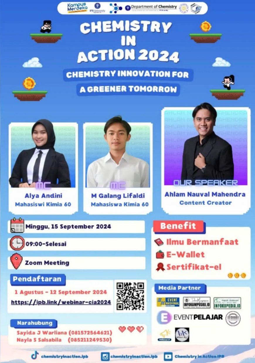 [ 15 September 2024 ] WEBINAR CHEMISTRY IN ACTION 2024