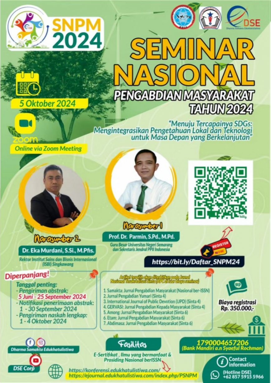 [ 5 Oktober 2024 ] Seminar Nasional Pengabdian Masyarakat 2024