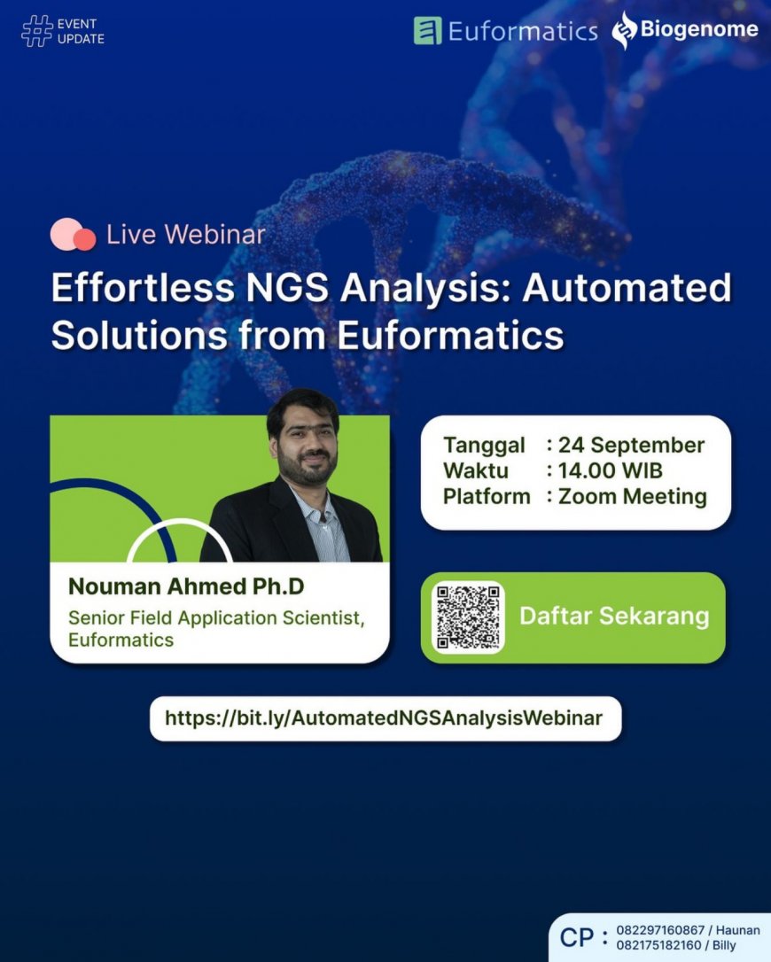 [24 October 2024] Webinar Euformatics Automated NGS Analysis