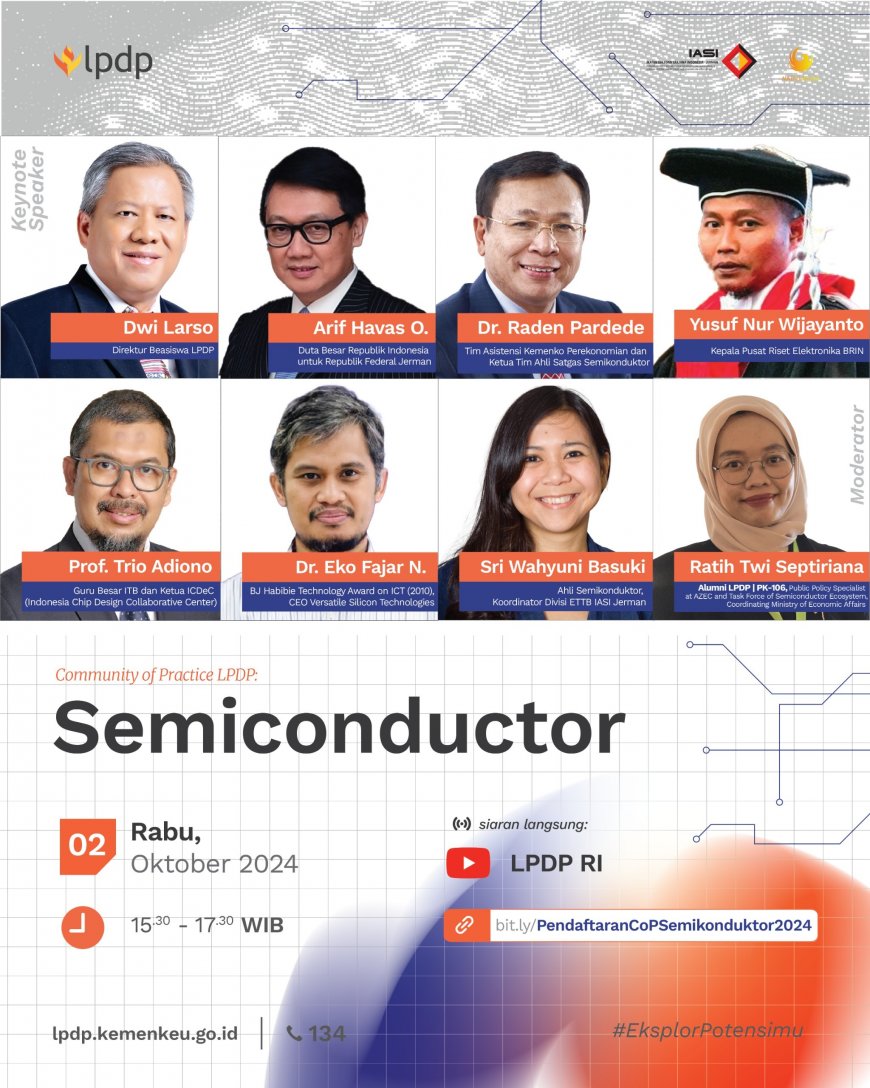 [Seminar | 2 Oktober 2024] Community of Practice LPDP:  Semikonduktor