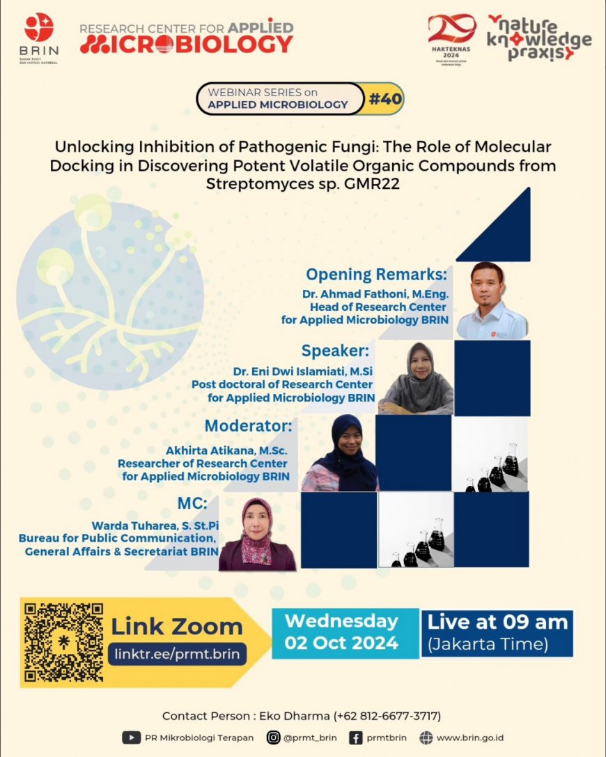 [02 Oktober 2024] Webinar Unlocking Inhibition of Pathogenic Fungi