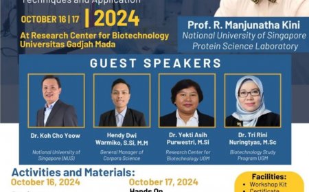 [16-17 Oktober 2024] PROTEOMICS WORKSHOP Introduction to Proteomics: Techniques and Application