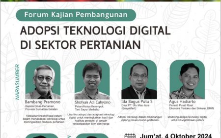 [ 4 Oktober 2024 ] Webinar Adopsi Teknologi Digital di Sektor Pertanian