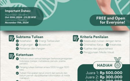 [30 Oktober 2024] Synbio Blog Competition 2024