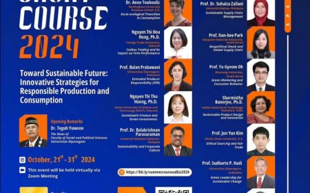[October 21st - 31st, 2024]  Short Course Toward Sustainable Future: Innovative Strategies for Responsible Production and Consumption