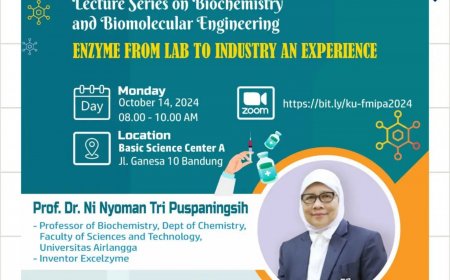 [October 14th, 2024] Lecture Series Enzyme From Lab to Industry an Experience