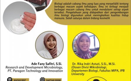 [19 Oktober 2024] Webinar Riset Biologi dalam Bidang Kosmetik