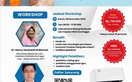 [ 28 November 2024 ] SEMINAR & WORKSHOP : Peran Penting Pengujian Hasil Real Time PCR dalam Pendeteksian HPV pada Kanker Serviks