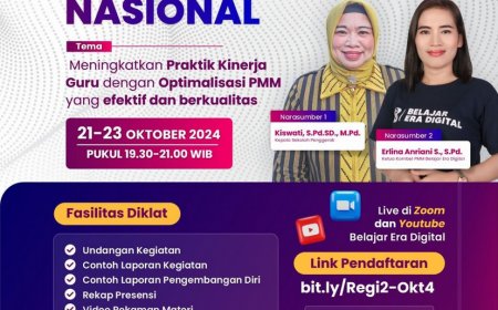 [21-23 Oktober 2024] PENDAFTARAN DIKLAT 32JP/8 POIN PMM GRATISSS