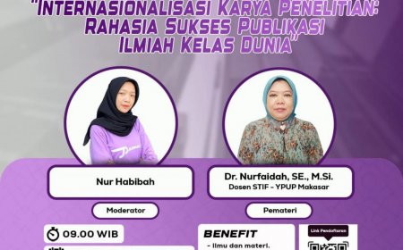 [24 Oktober 2024] Webinar Eksklusif Internasionalisasi Karya Penelitian: Rahasia Sukses Publikasi Ilmiah Kelas Dunia